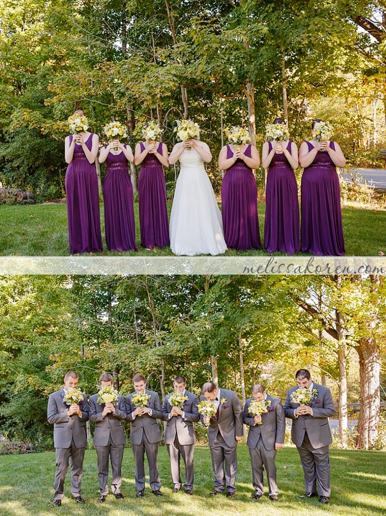 purple and yellow fall barn wedding NH 0032