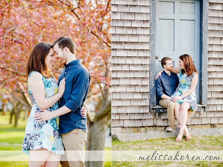 Portsmouth NH Garden Engagement Photography 0002