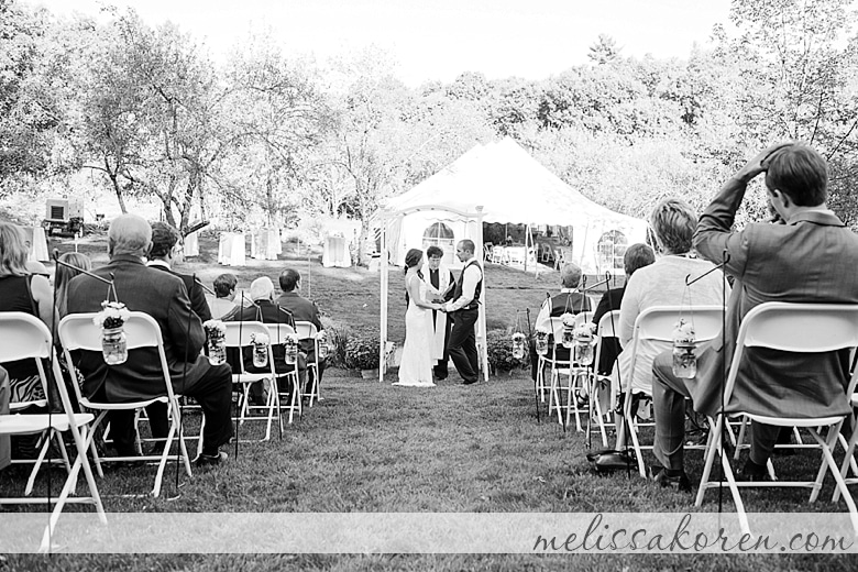 backyard tented brew your own beer wedding 0087