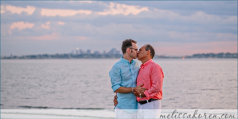 nahant sunset same sex wedding 0022