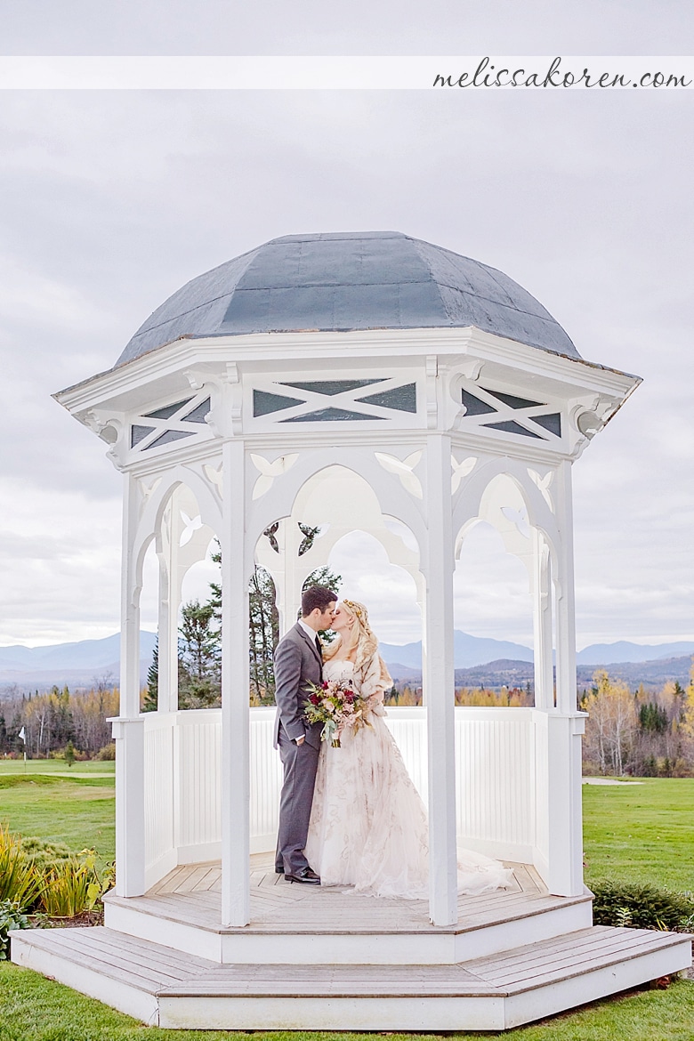 romantic mountain view NH wedding