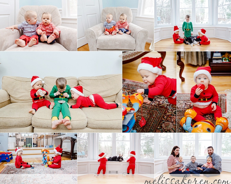 NH family christmas photos santa elf 18