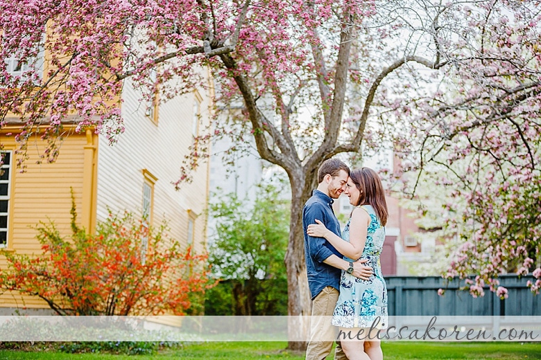 Portsmouth NH Garden Engagement Photography 0014