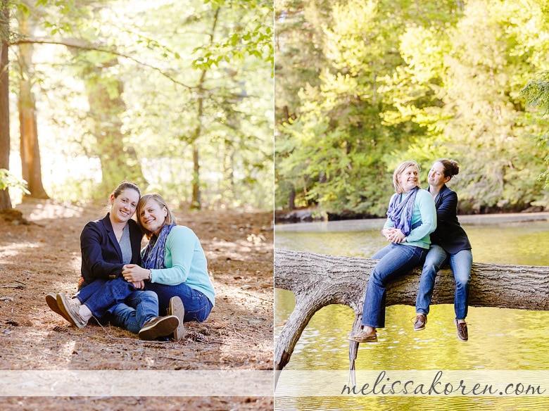 exeter nh wooded same sex engagement session 0007