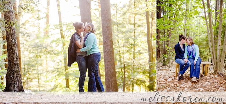exeter nh wooded same sex engagement session 0011