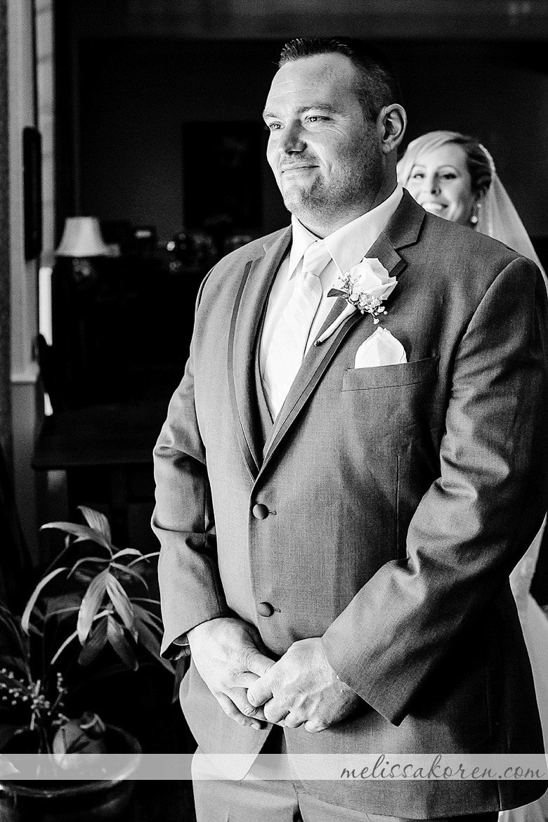 Laconia NH Wedding Melissa Koren Photography First Look