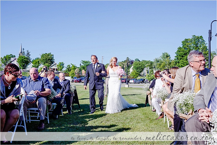 Wedding Ceremony on the Lake, Laconia NH