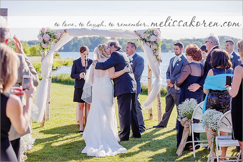 Wedding Ceremony on the Lake, Laconia NH