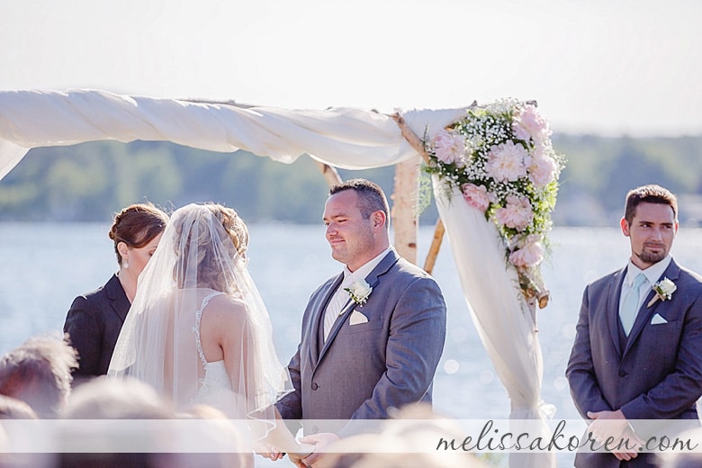 Wedding Ceremony on the Lake, Laconia NH