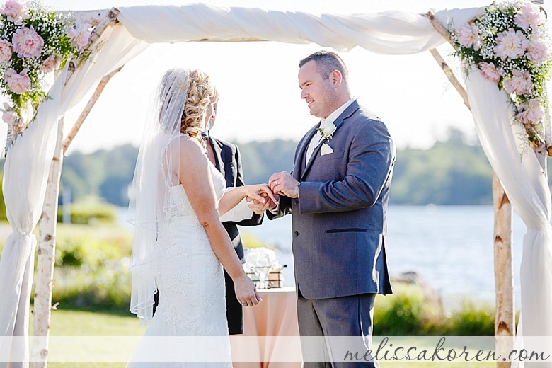 Wedding Ceremony on the Lake, Laconia NH