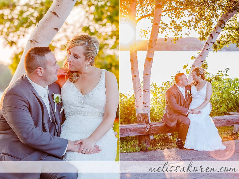 Sunset Wedding Photos Laconia NH Melissa Koren Photography