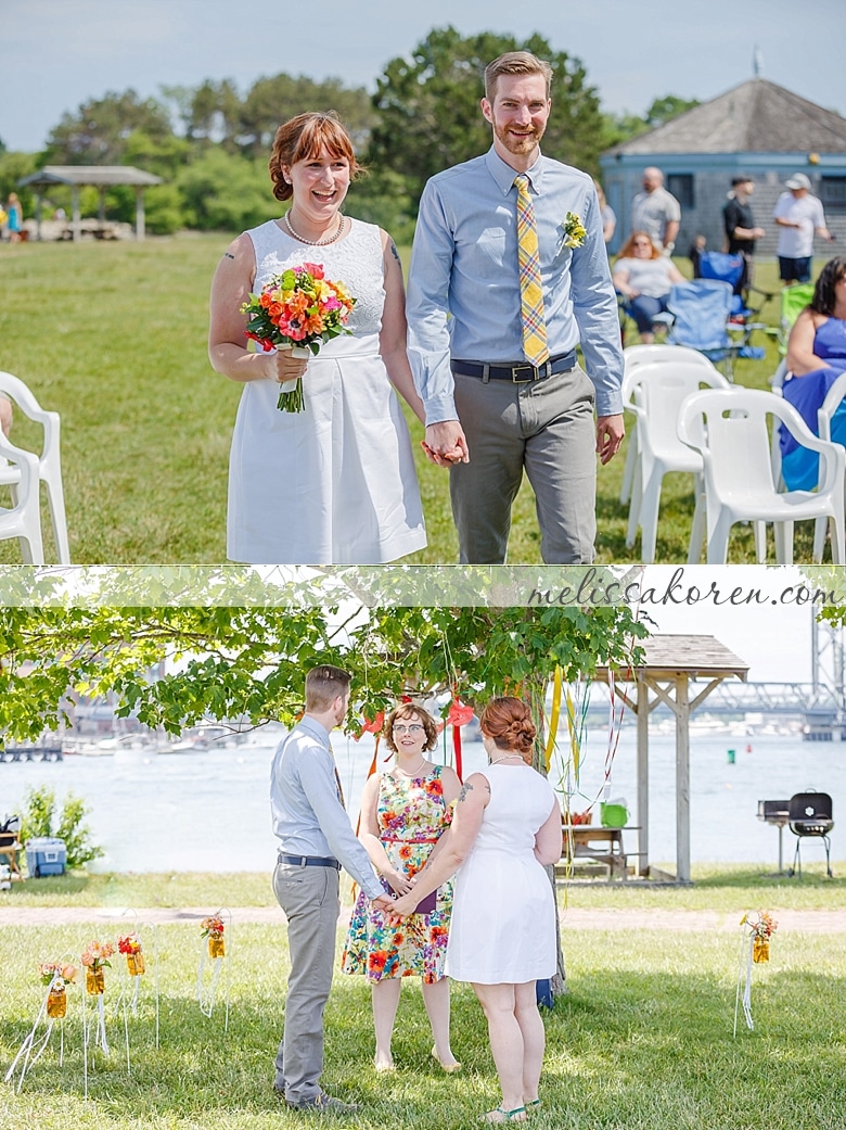 four tree island summer wedding