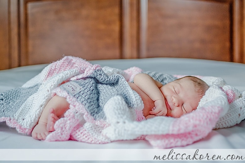 At Home in Massachusetts Newborn Photos