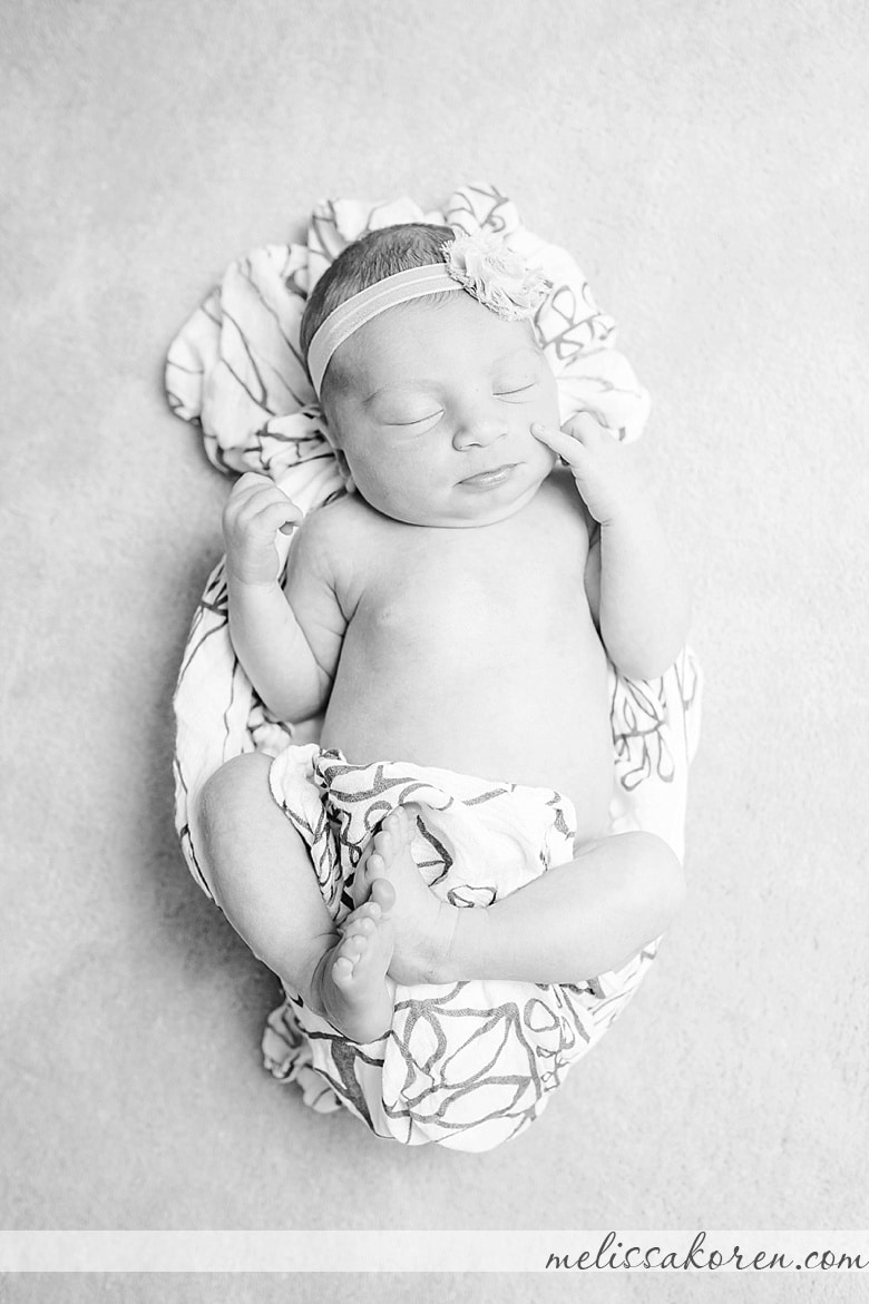 At Home in Massachusetts Newborn Photos