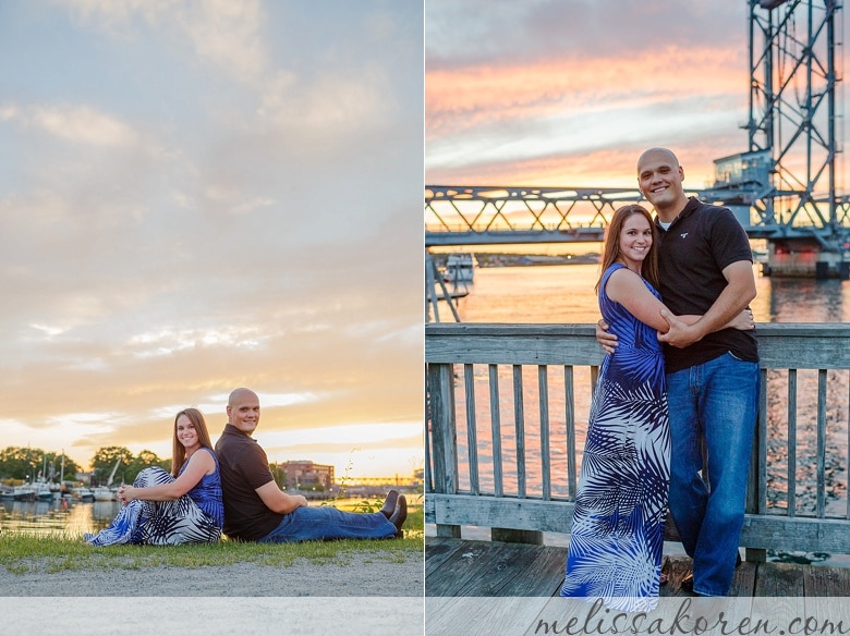 Sunset Portsmouth NH Engagement Pictures 09