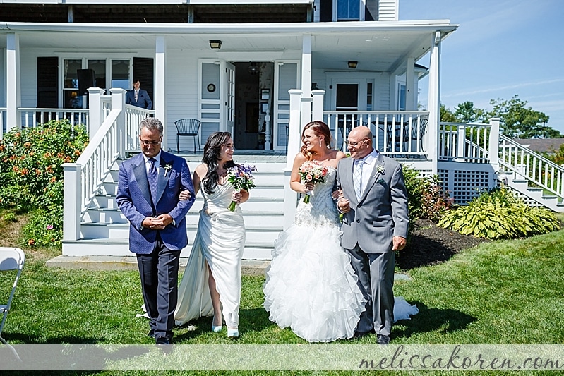 Late Summer Dockside Wedding York Maine