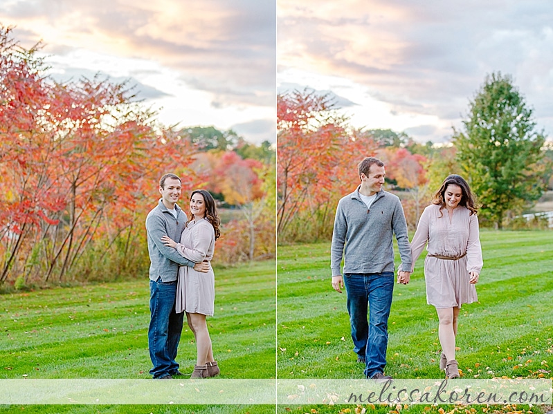 Exeter NH Fall Sunset Engagement Session 05