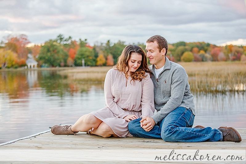 Exeter NH Fall Sunset Engagement Session 10