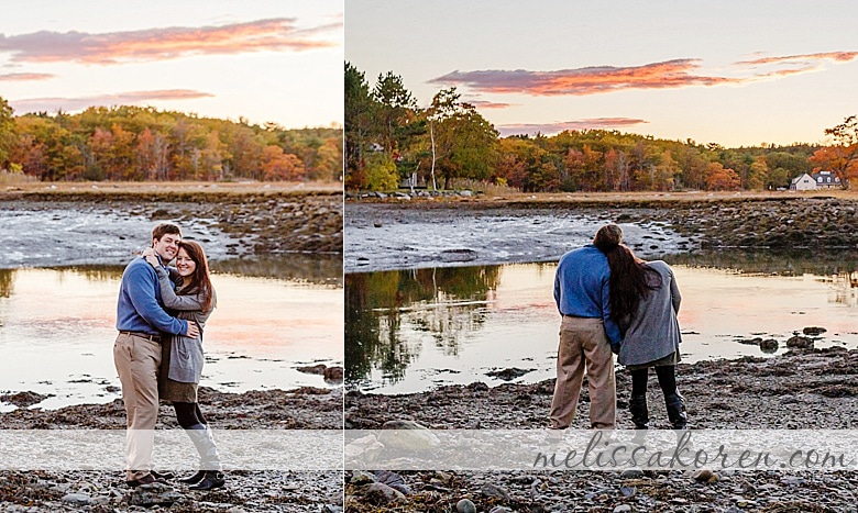 Odiorne Point Sunset Picnic Engagement Shoot