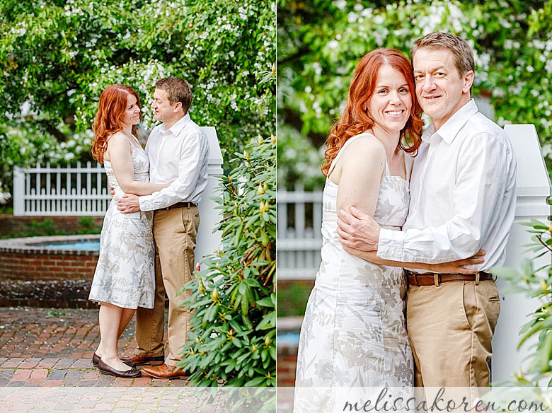 Spring Sunset Prescott Park Engagement Session 