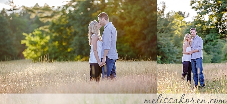 Sunset Engagement Session at Maudslay State Park
