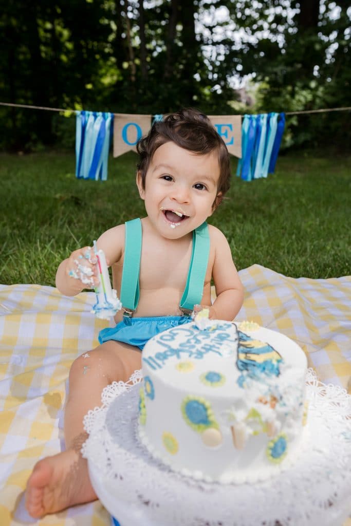 York ME first birthday session