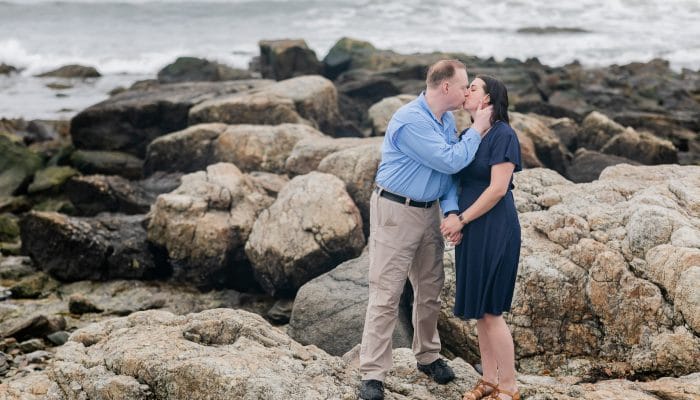 nh spring engagement session