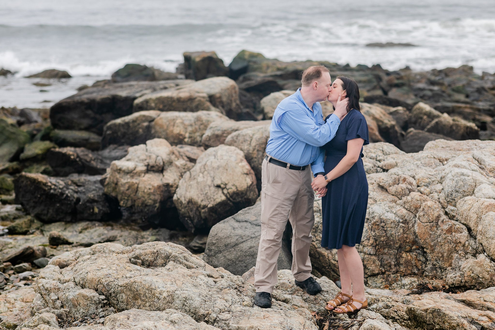 nh spring engagement session