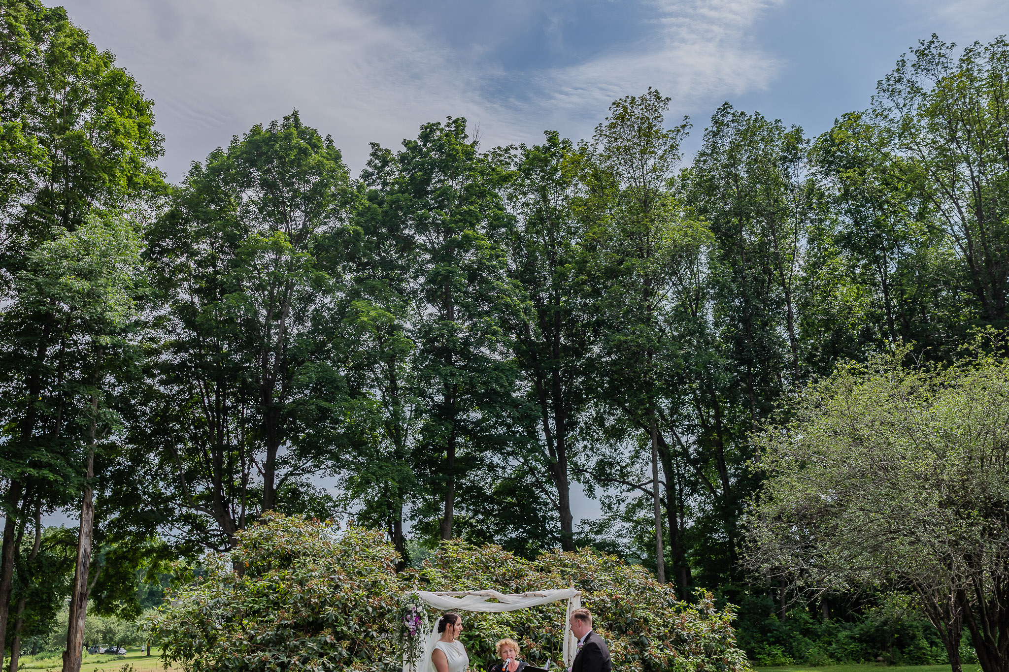 Exeter NH Backyard Tented Wedding