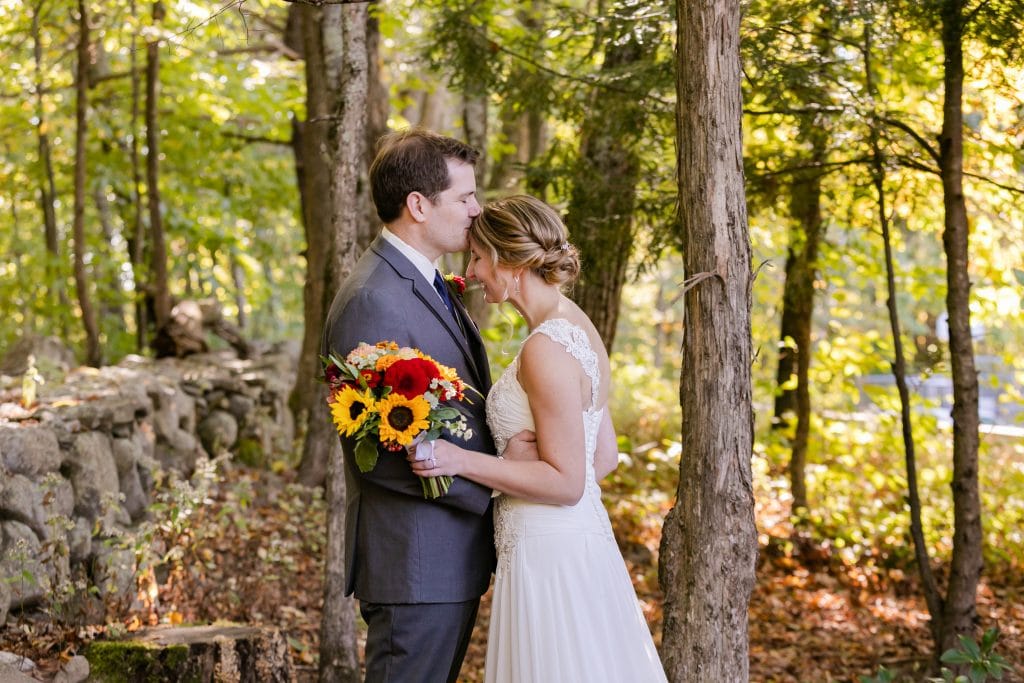 NH Granite Rose Fall Wedding