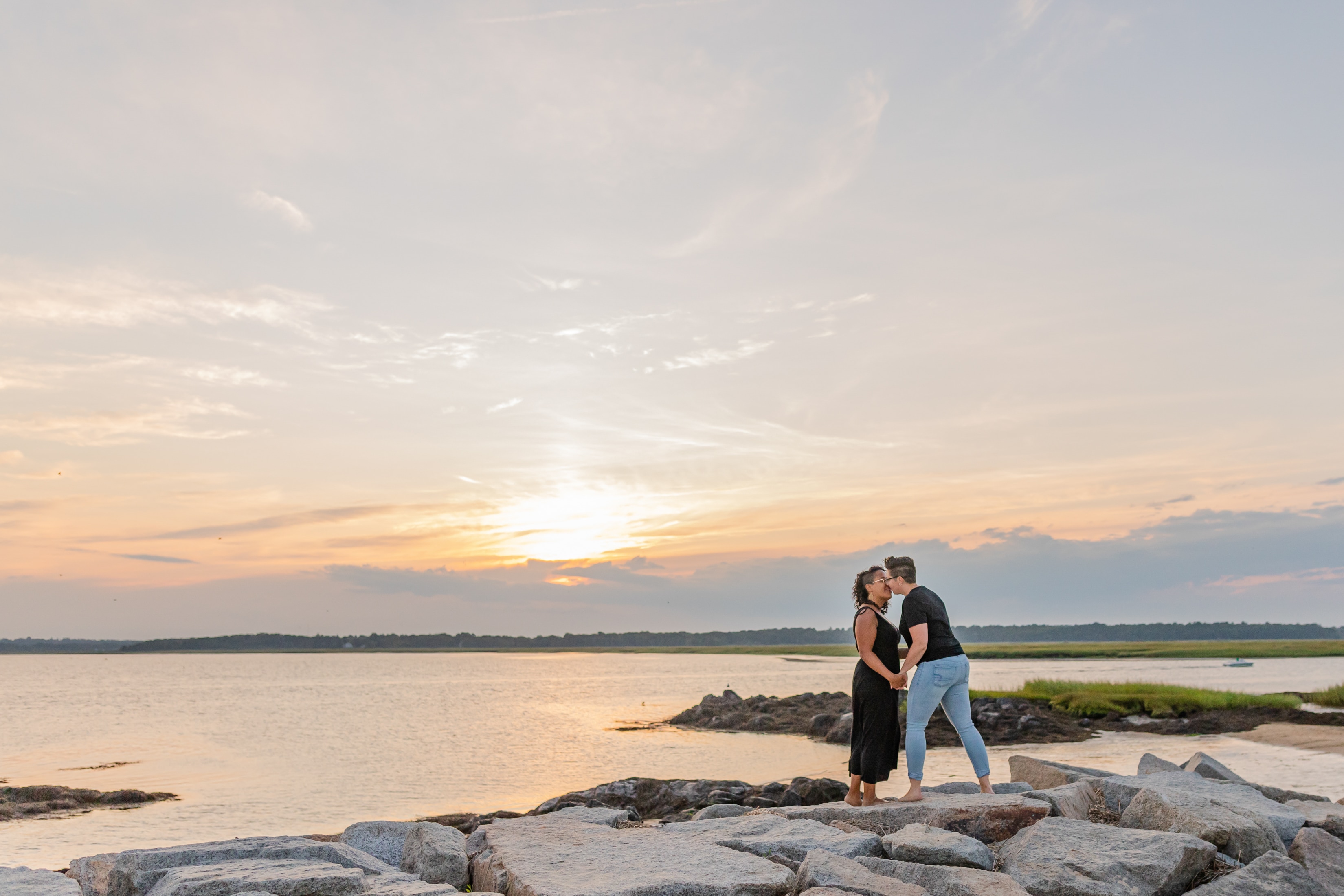 Salisbury Beach LGBTQ Engagement Photos