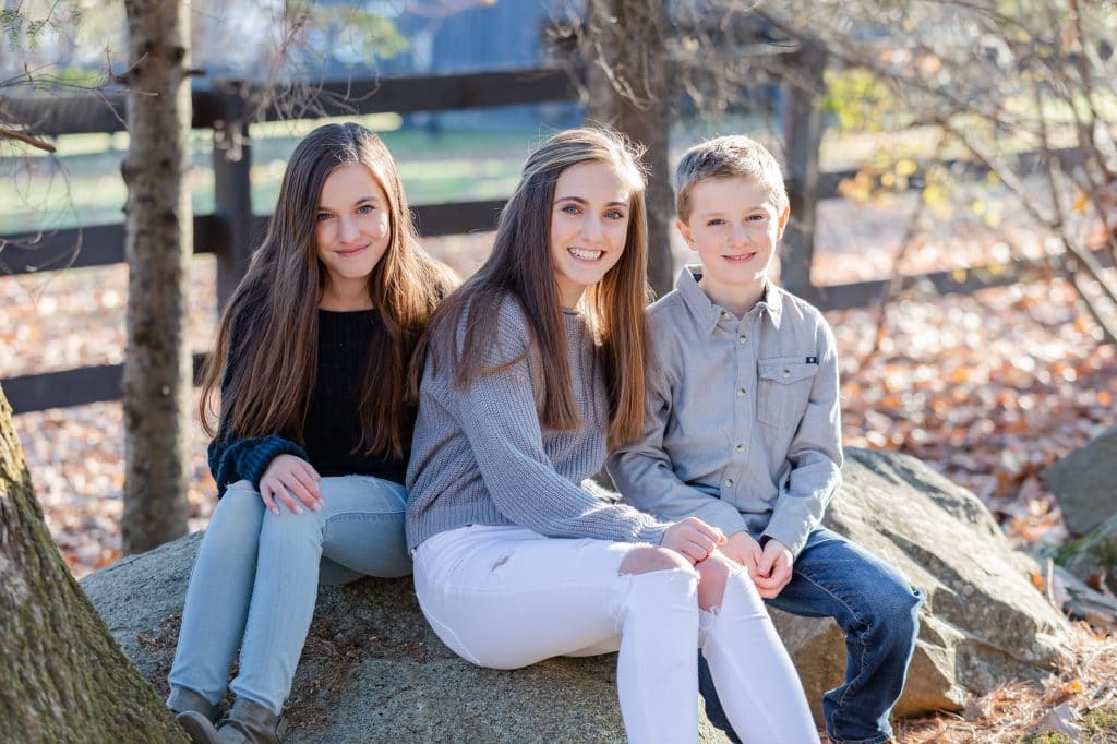 At home Christmas Family Photograph in Seacoast