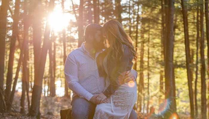 Wason Pond NH Engagement Session