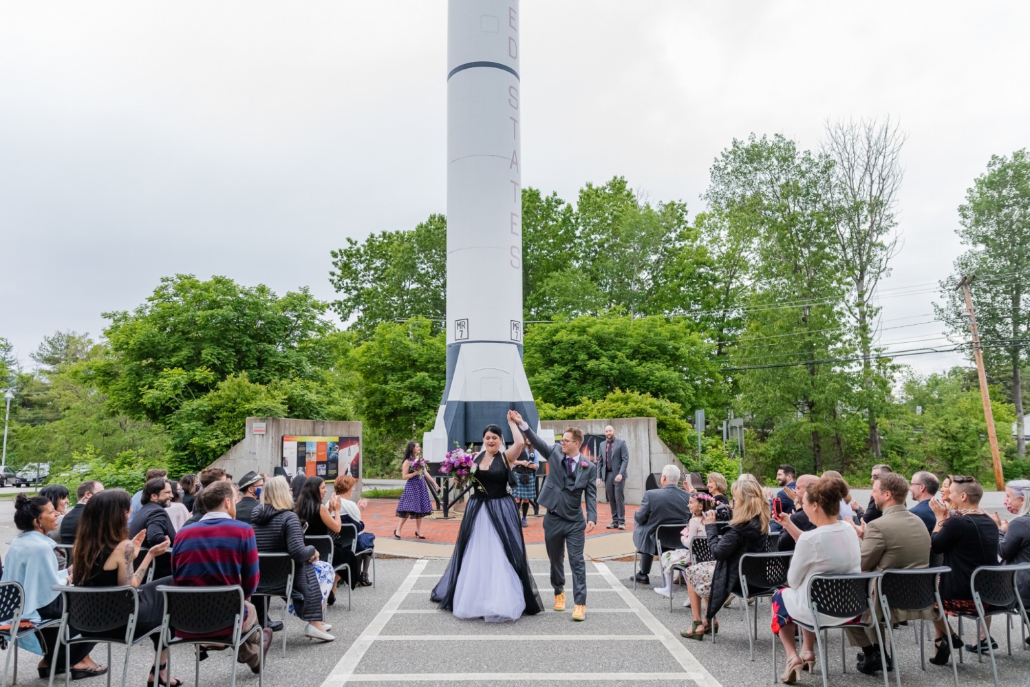 Unique wedding at McAuliffe-Shepard Discovery Center in Concord, NH