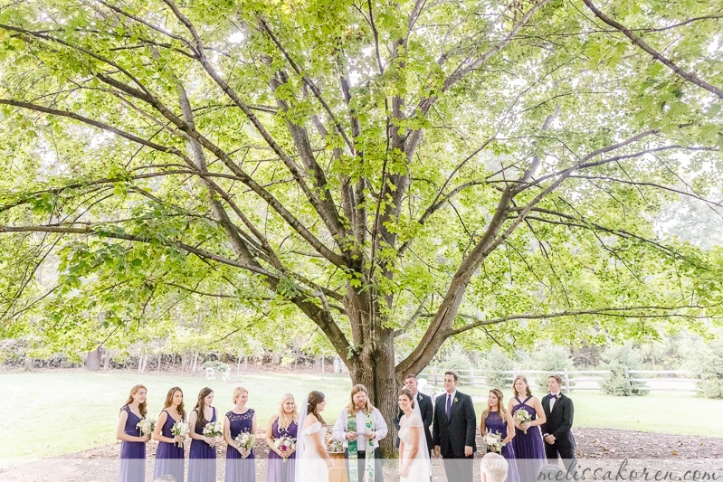 Outdoor LGBTQ wedding ceremony at the Thompson Inn