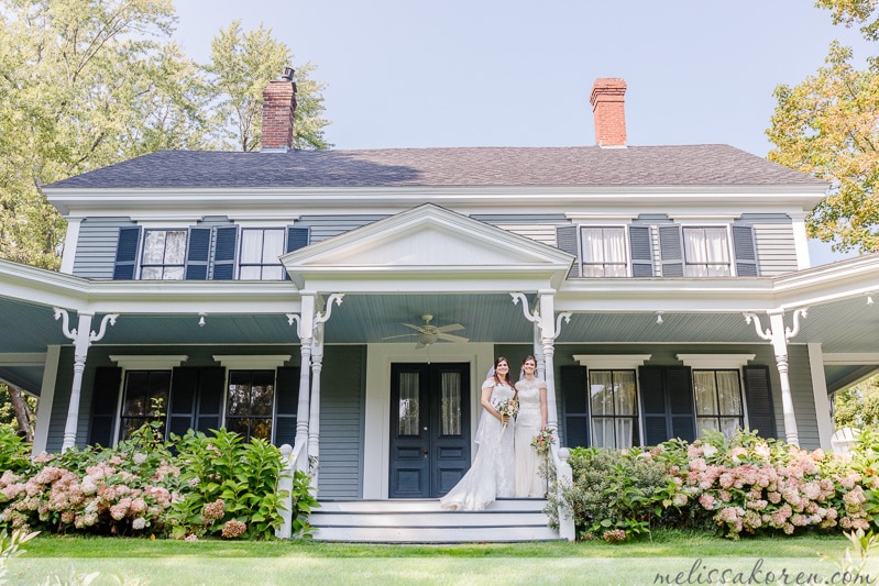 Same sex microwedding at the Thompson Inn wedding venue