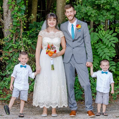 Wolfeboro NH Backyard Tented Wedding