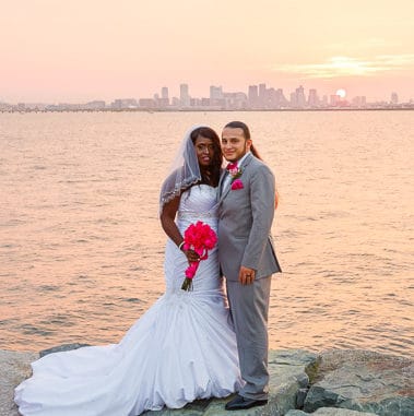 Boston, MA Sunset Wedding