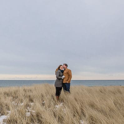 hampton nh winter engagement