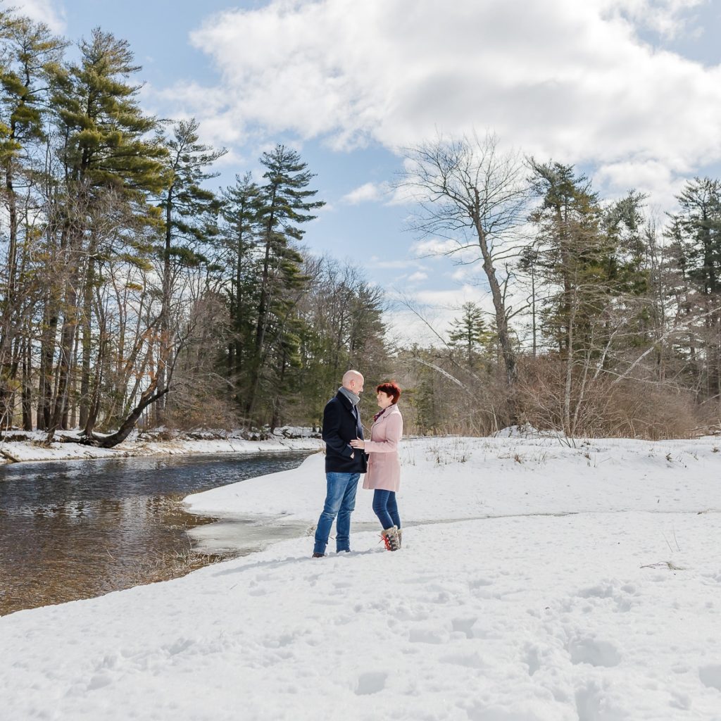 New Hampshire Winter Engagement Shoot